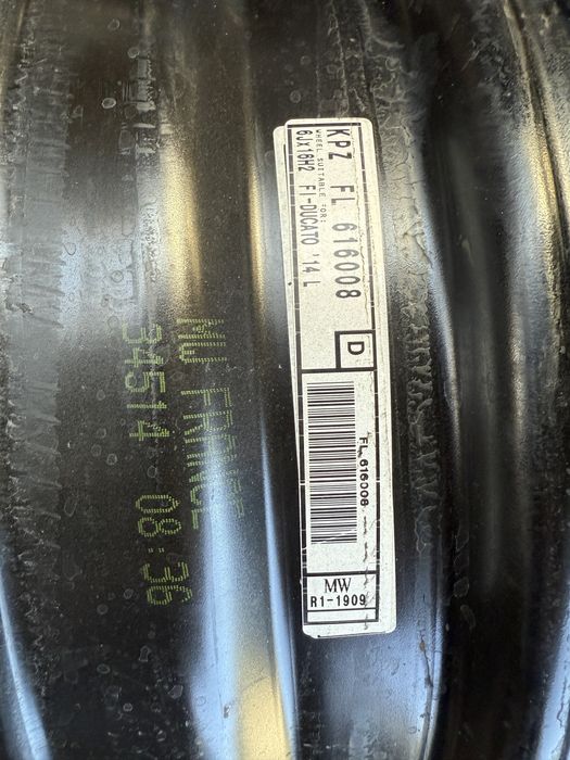 Jante otel Fiat Ducato, Fiat Ducato i 230 și Fiat 500 C 5x130 pe 16"