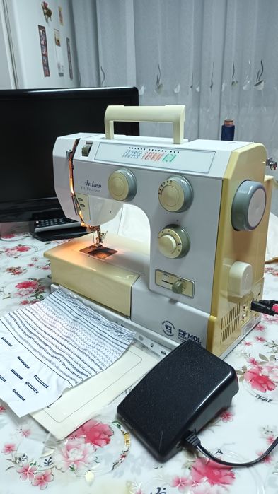 Masina de cusut ANKER cu graifar industrial rotativ,