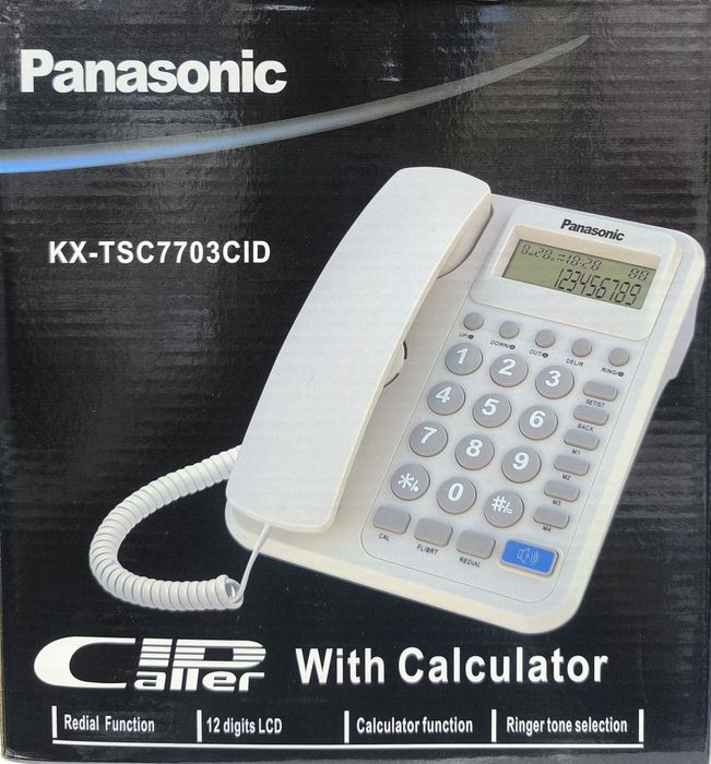 Супер, абсолютно новый, стационарный телефон panasonic 7703 домашний,