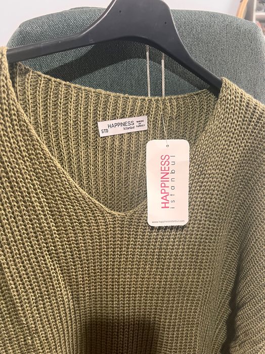 Pulover oversize kaki nou