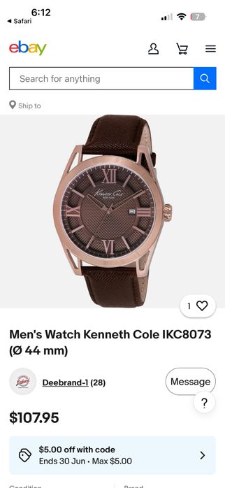 Kenneth Cole original qo’l soati / оригинальные наручные часы