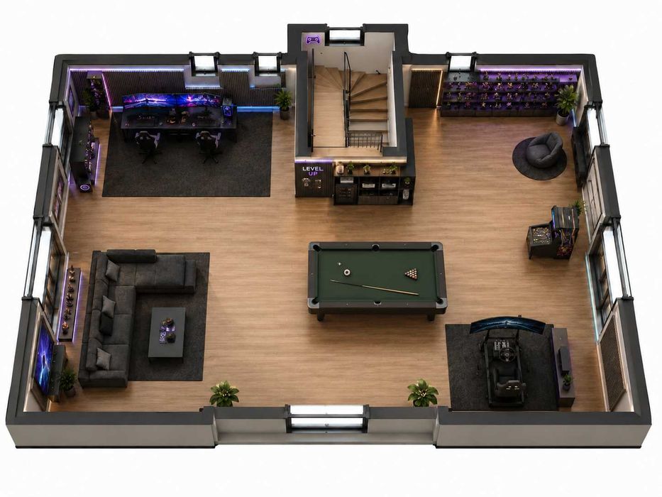 Casa Individuala Moderna 320 mp~teren 620mp~Mansardă Gaming~DEMISOL SPA~7-9 km centru CJ~Posibilitate de Personalizare