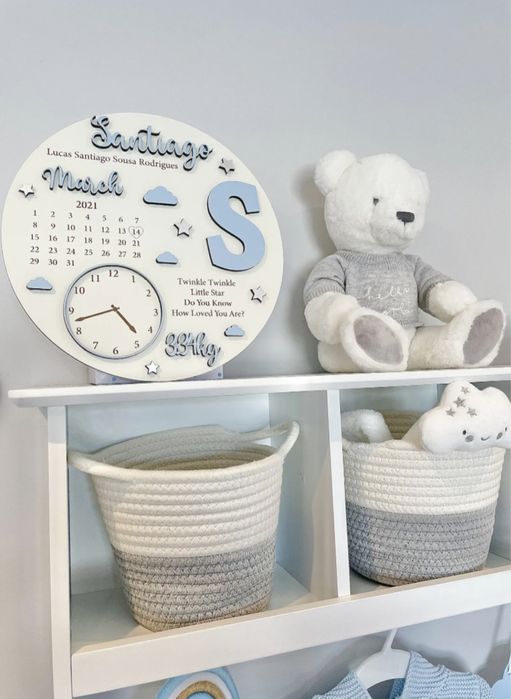 Персонализирана плакетка за раждане на бебе