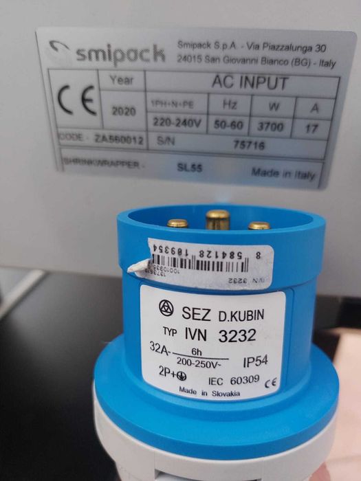 Masina de ambalat model SL55, SMI-PACK, Italia