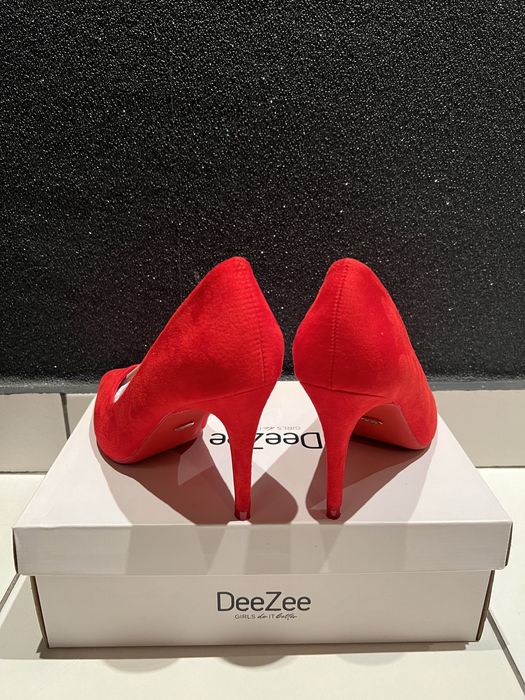Pantofi stiletto dama rosii DeeZee 37