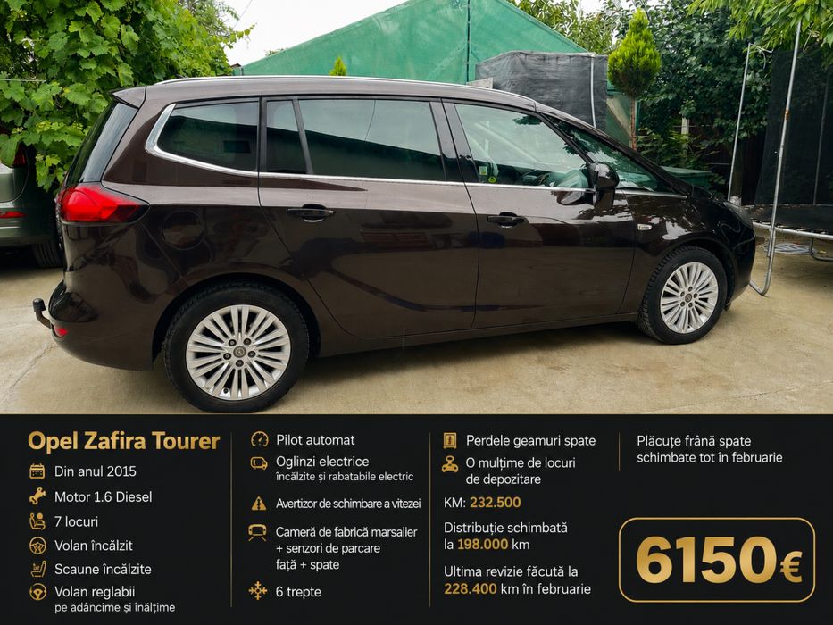 Opel Zafira 7 locuri