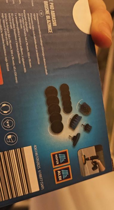 Set perii și discuri abrazive Ferrex, pentru bormașină, curățare