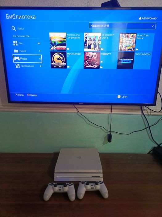 Ps4 pro 1TB 4k UHD oʻyinlari bilan +3 oy garantiya