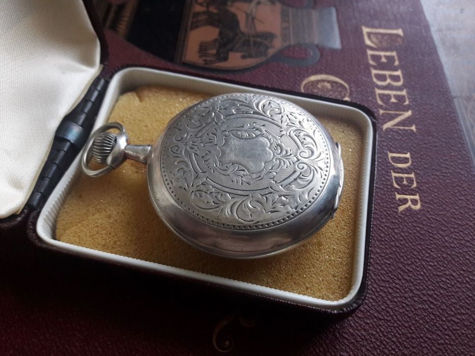 FS&Cie system Glashutte - XIX век. Часы карманные Серебро 800 пробы.