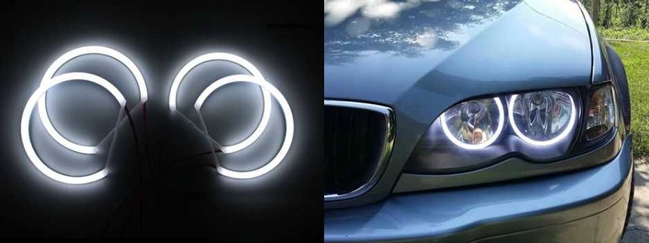 Kit Angel Eyes Cotton cu Semnalizare pentru BMW E46
