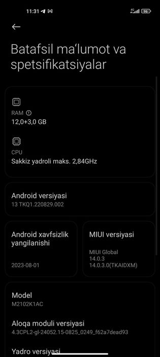 Xiaomi Mi 11 Pro 12/256GB
