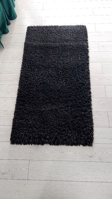 Covor Negru cu Gri 150/80 cm
