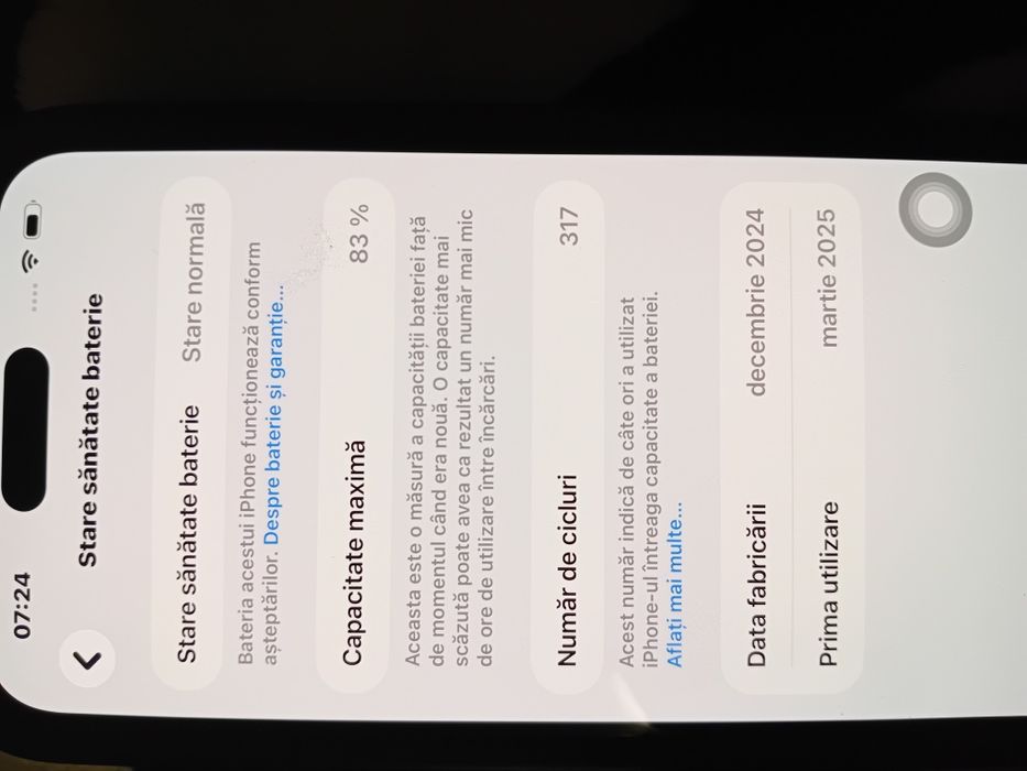 Vând iphone 15 plus