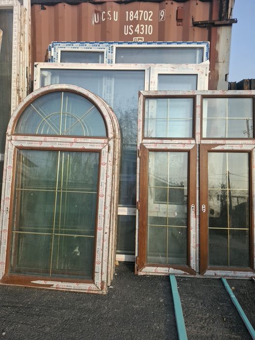 Б/у пластиковые окна,двери