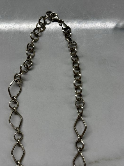 Колие със сърце печат 925