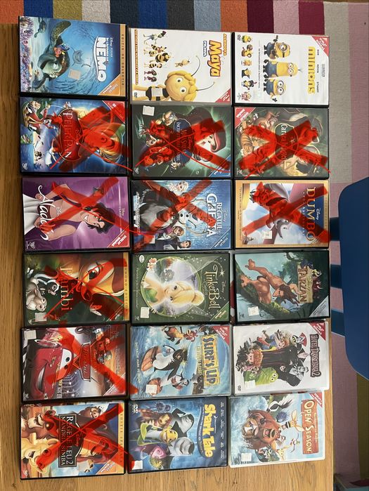 DVD Filme desene animate Dinsey clasice+1 gratis