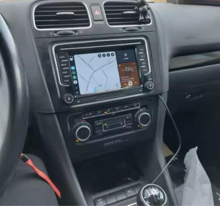 Navigatie Carplay fara fir Bluetooth Volkswagen VW Skoda +camera spate