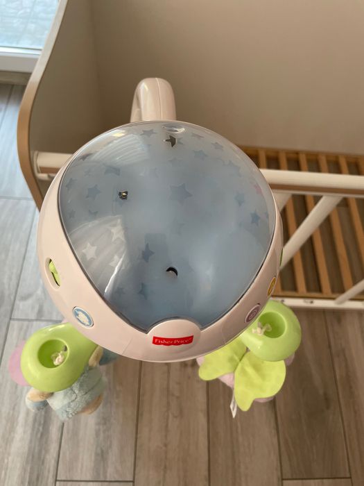 Fisher Price Музикална въртележка - проектор 3 в1  играчка за кошара