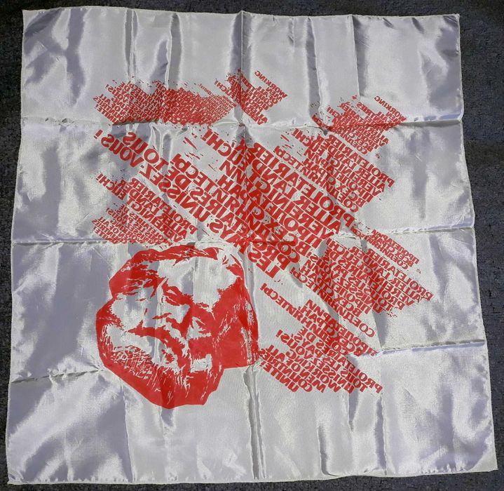 Шал с Карл Маркс. ГДР, 1960-70