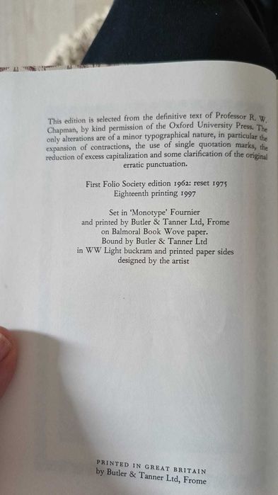 Sense and Sensibility Jane Austen Joan H. 1975 First Edition Hardcover