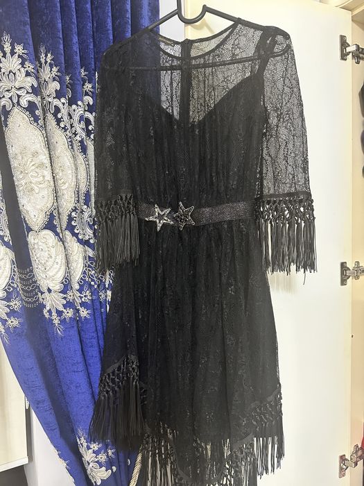 Гипюровое платье-двойка