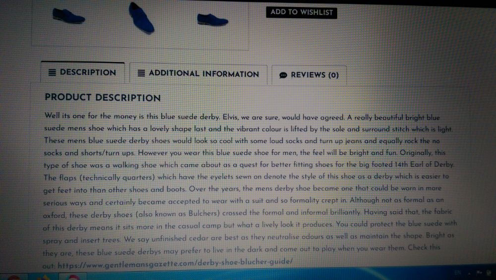 Обувки -GUCINARI -( Zoli/Blue/Suedi/Derby)