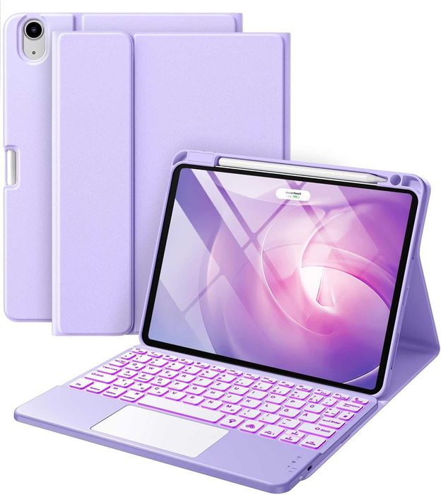 Husă Premium cu Tastatură Wireless Iluminată (iPad Air / Pro 11")