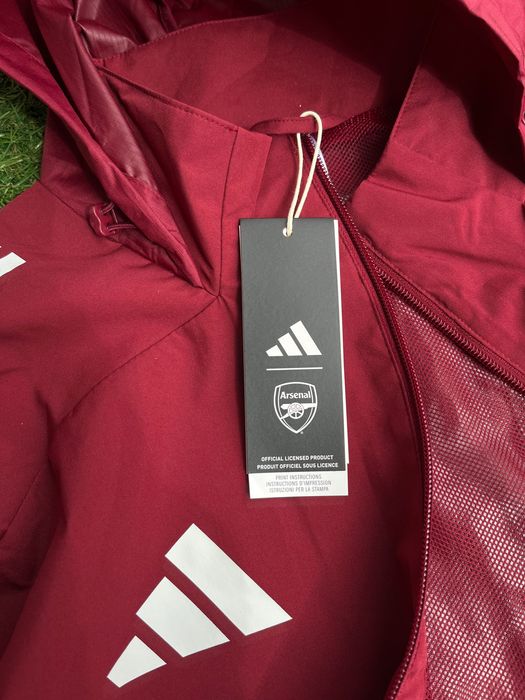 Мъжко горнище / яке : Adidas Sportswear Arsenal Zipped Hooded Jacket Bordeaux Charcoal Grey XXL