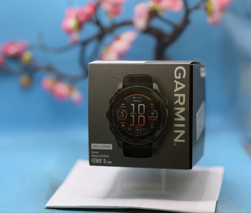 НОВ!!! Garmin Fenix 8 Sapphire AMOLED 51mm, Gray DLC / Black – Premium Multisport GPS Watch