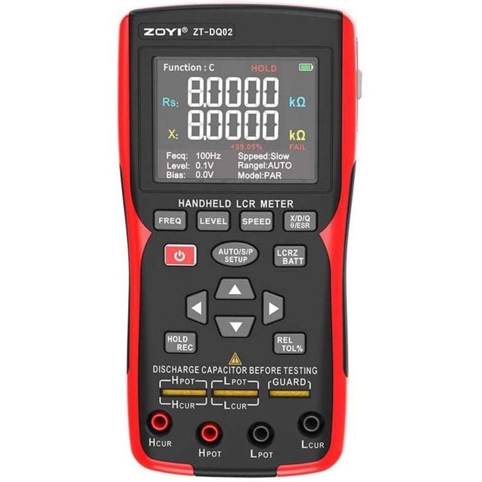 ZOYI ZTDQ02 LCR Metru Profesional + Tester de Rezistenta  a bateriilor