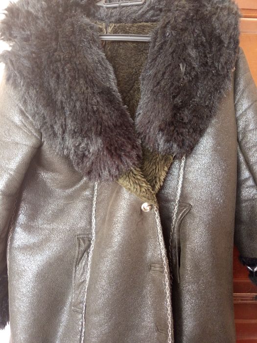 Зимно палто от агнешка кожа