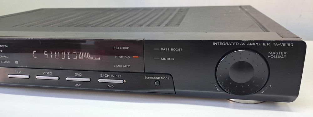 Amplificator Slim Sony TA-VE150 Bass Boost 5.1 CH Input Sub Out Negru