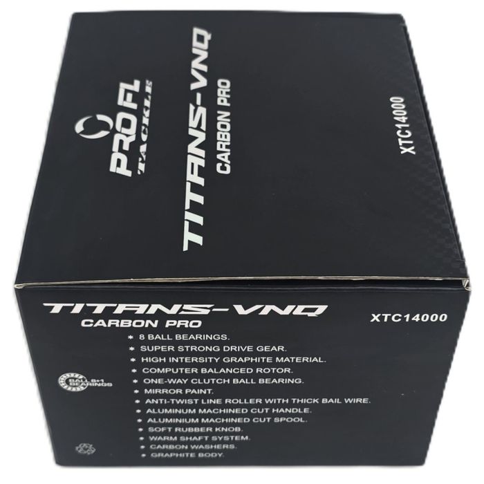 SET 3 Mulinete PRO FL Titans-VNQ CARBON XTC 14000 NEw 2026