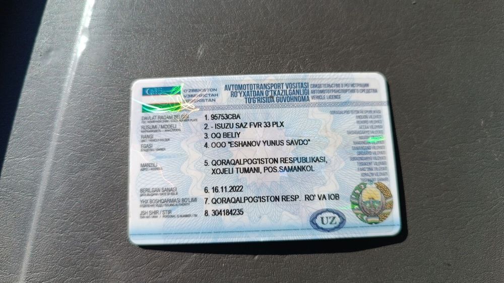 Isuzu 10tonna 65000$