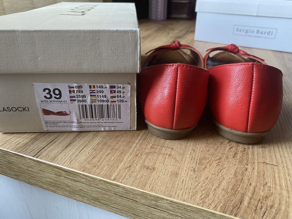 Обувки Lasocki естествена кожа 39 номер