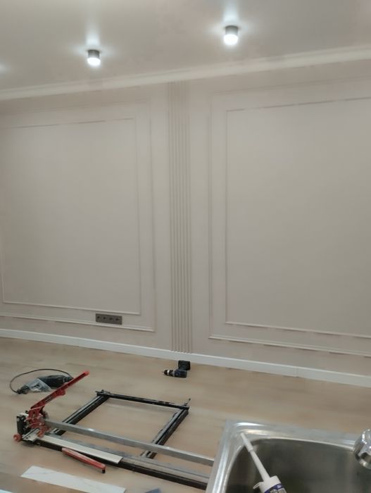 Поклеика обоев ...