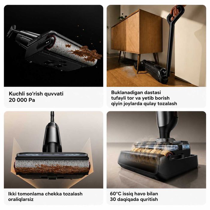TROUVER M50 Vertikal yuvuvchi pilesos