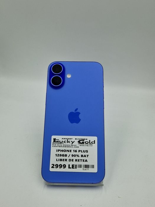 Iphone 16 Plus 128GB/90% Baterie Garantie! #51677