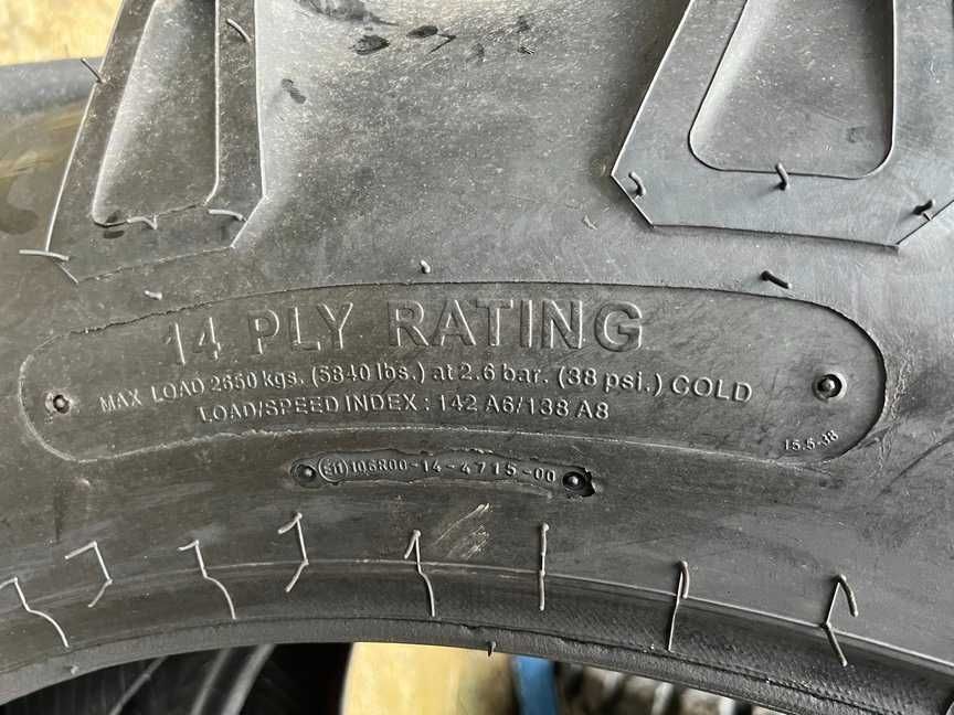 15.5-38 anvelope noin pentru tractor spate cu 14 pliuri marca MRL
