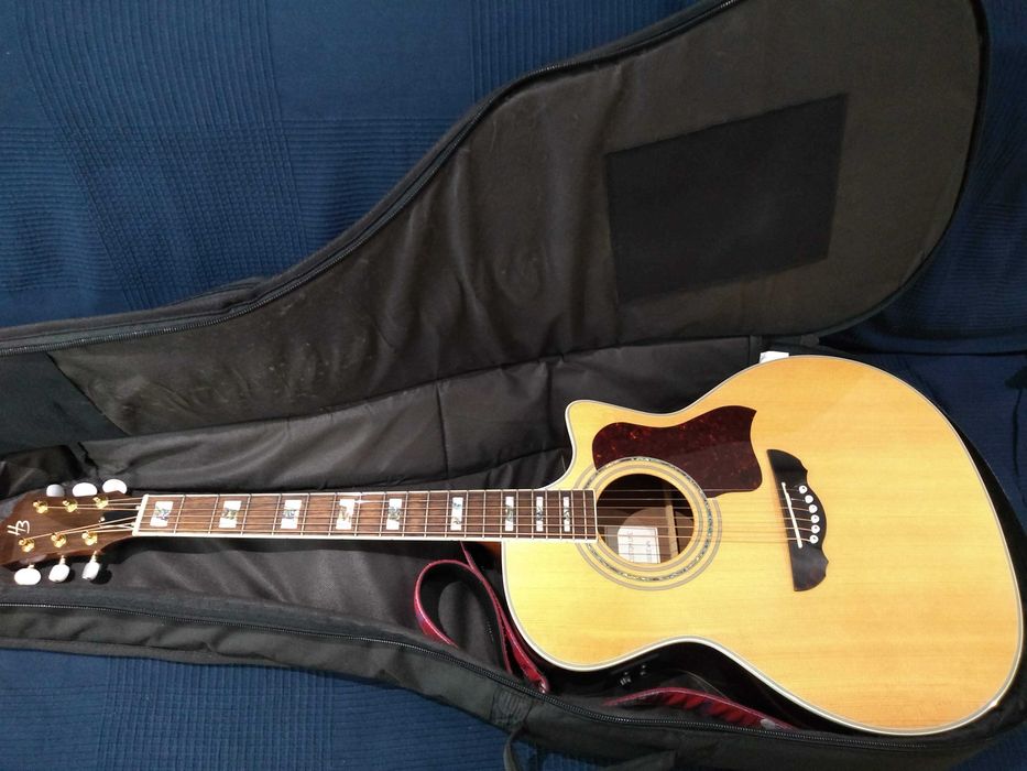 Chitara solidtop Harley Benton CLJ-503CE WN + accesorii