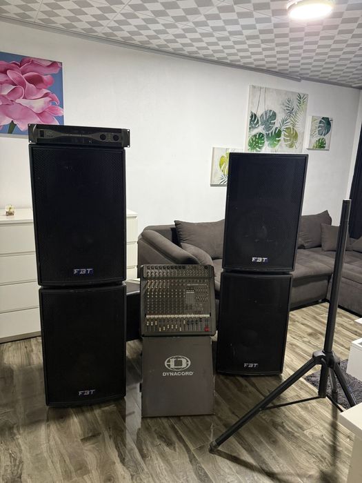 Sistem sonorizare profesional FBT + Dynacord + QSC | Evenimente / DJ / Formație
