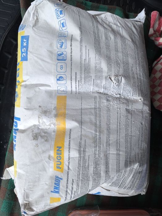 Шпатлевка, цемент