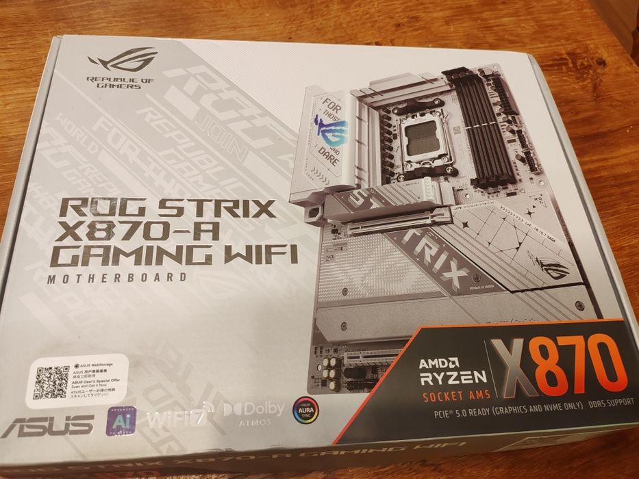 placa de baza asus rog strix x870-a gaming wifi, socket am5,
