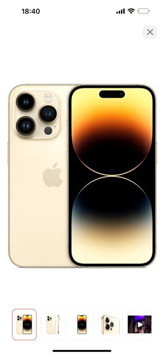 Смартфон Apple Iphone Pro max gold 256 gb.