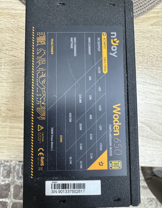 Sursa Enjoy 650W Gold