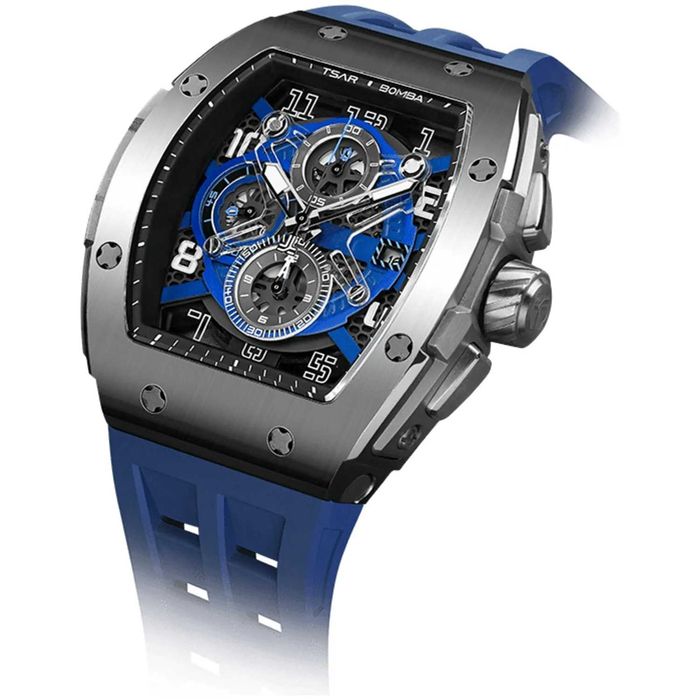 Нов часовник TSAR BOMBA Blue Majesty Edition TB8211BS - гаранция