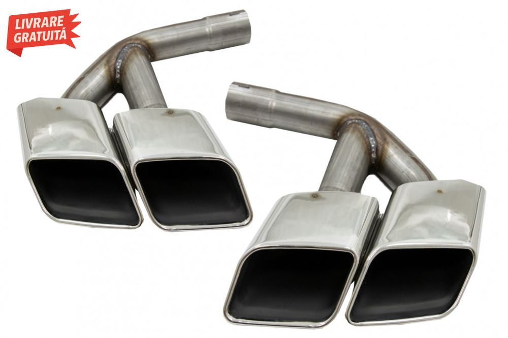 Ornamente toba Audi Q7 4M (2015-2019) SQ7 Design Chrome doar pentru Be