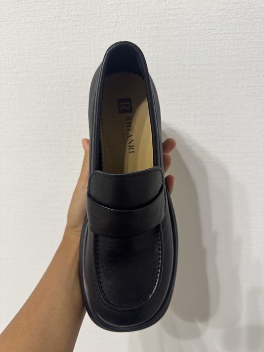 Новые кожаные лоферы осень