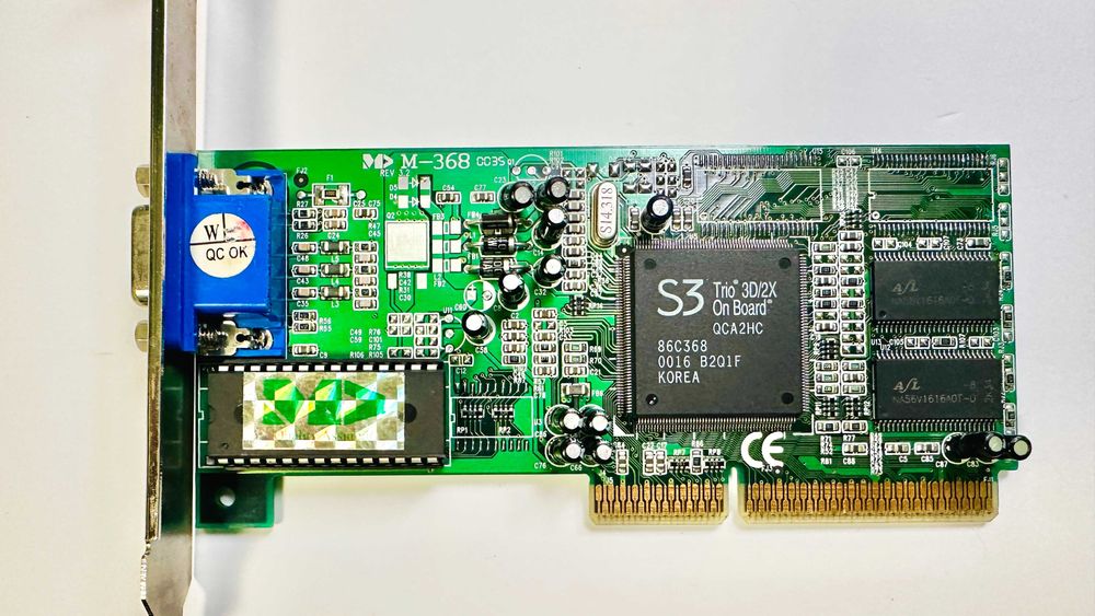 Placa video AGP Manli M-368 S3 Trio 3D/2X 4MB retro/vintage