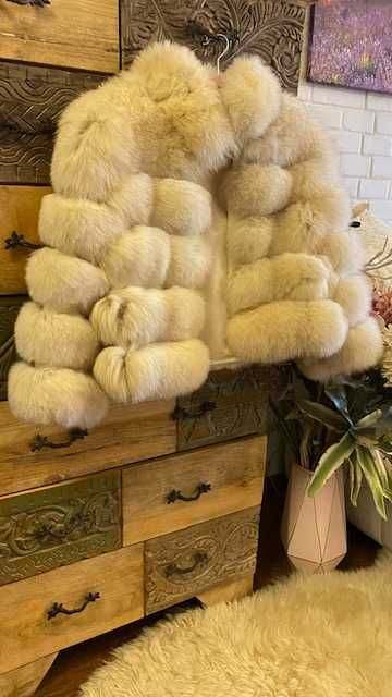 Палто лисица*100% естествена кожа